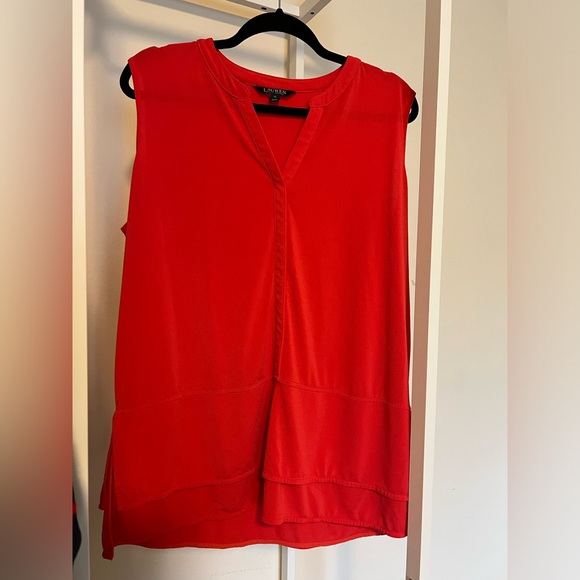 Authentic Ralph Lauren red sleeveless shirt! - Picture 7 of 8